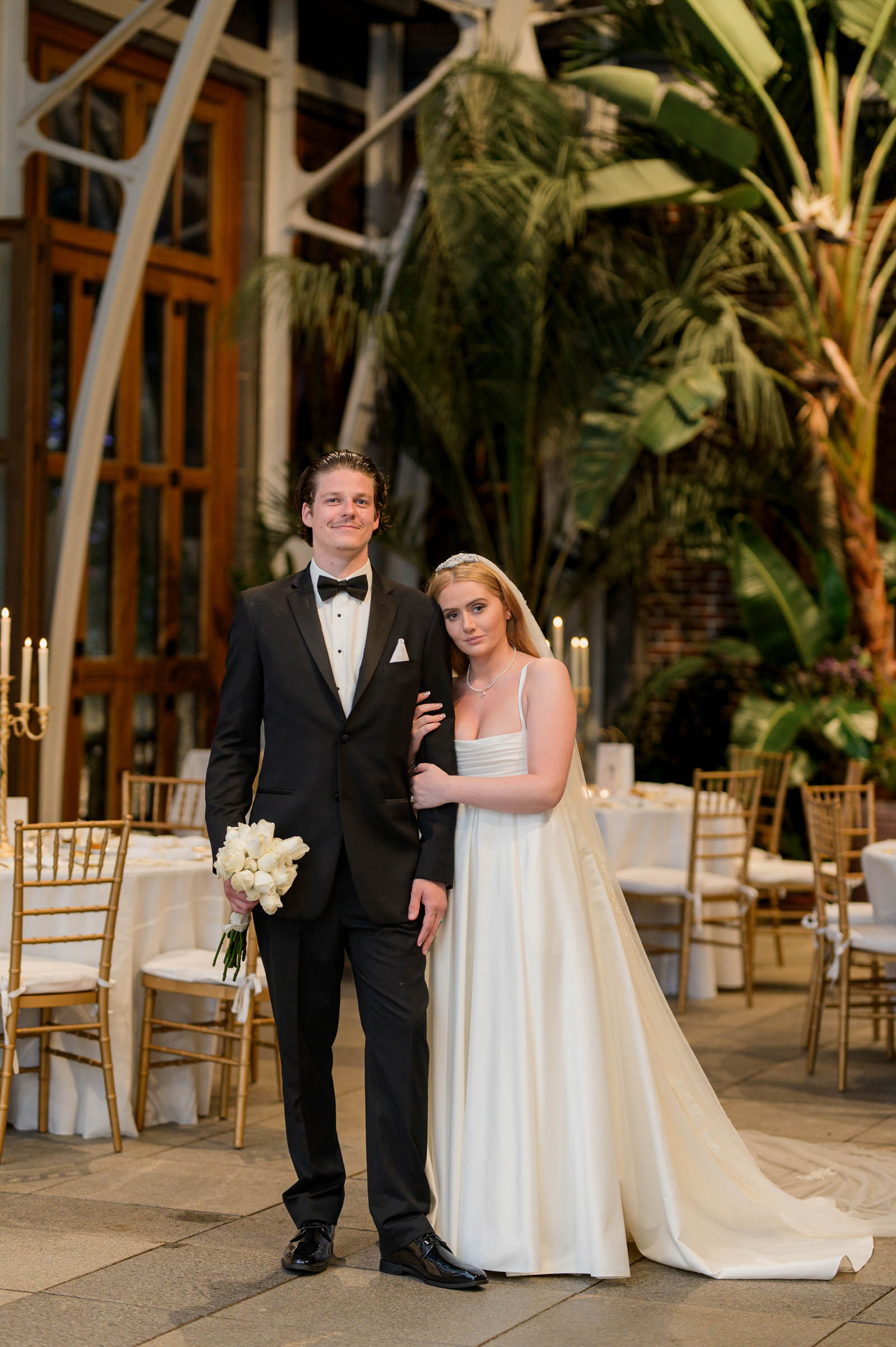 new england botanic garden wedding at tower hill reception couples portraits