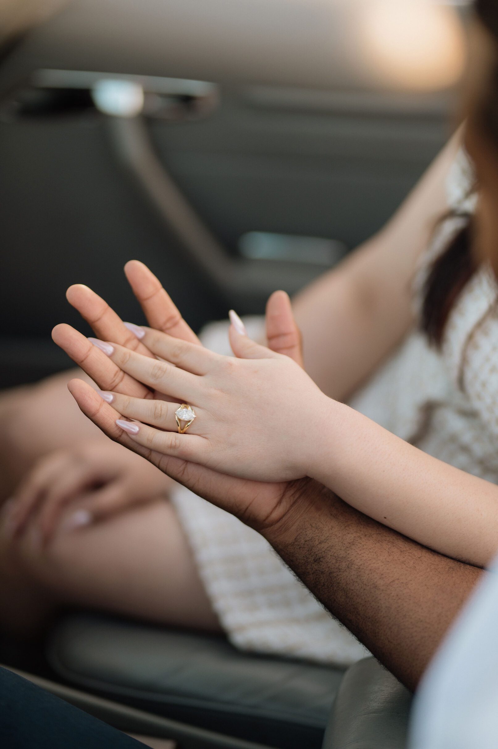 boston coastal engagement session poc multicultural couple