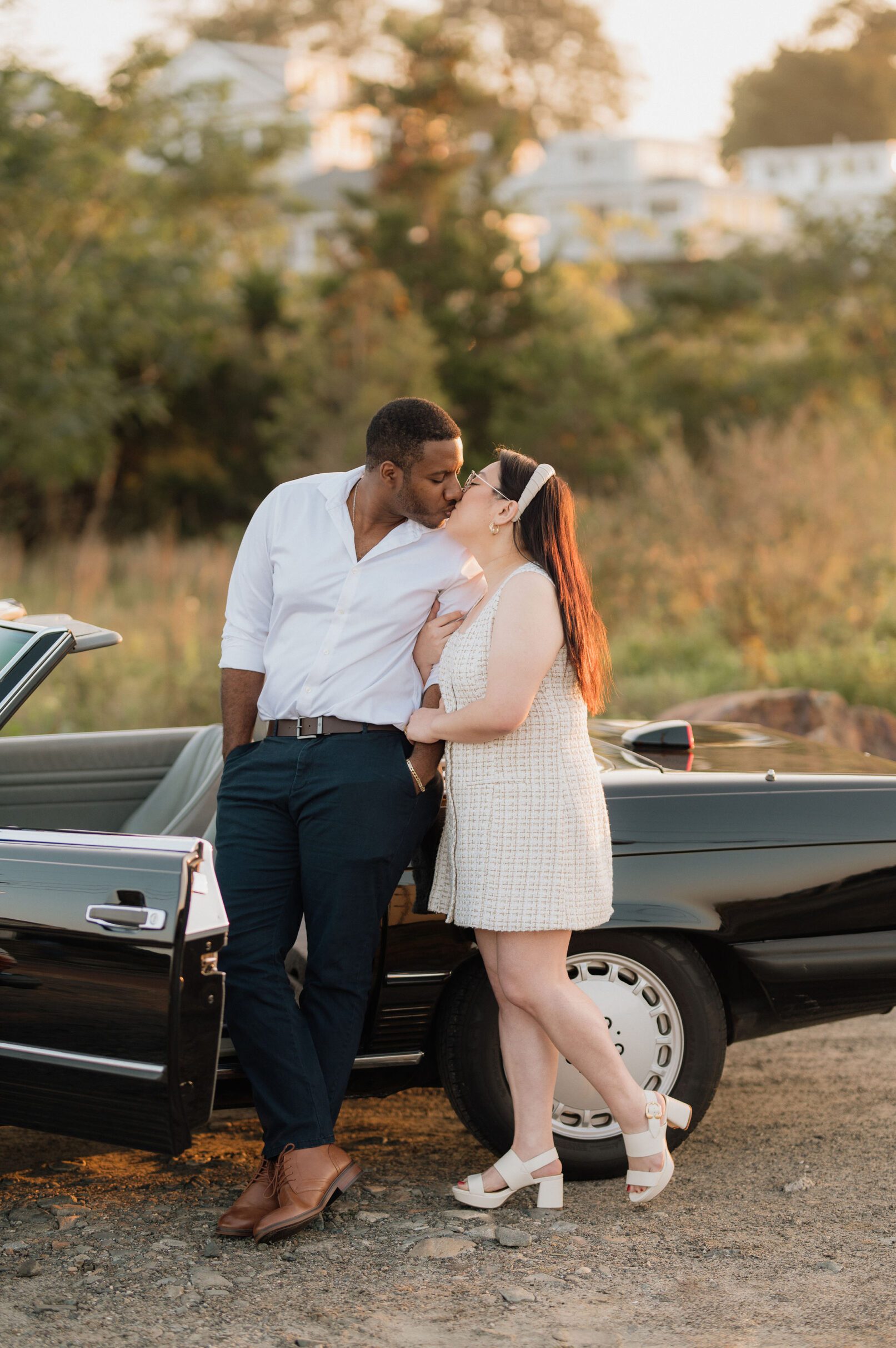 boston coastal engagement session poc multicultural couple